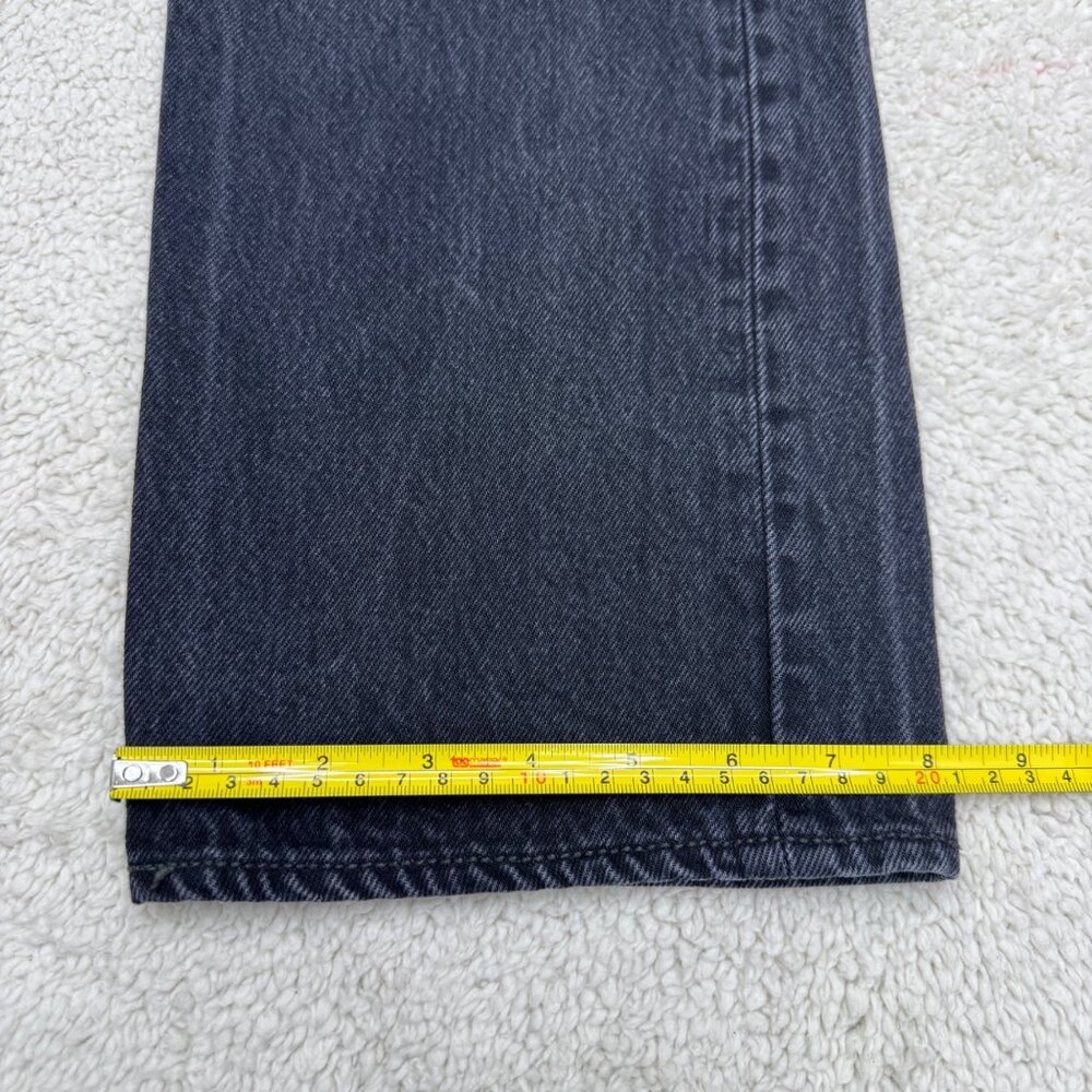 Levi's 501 Black Jean Men's Button Fly Denim Pants, Size 34 x 31 - Picture 11 of 11